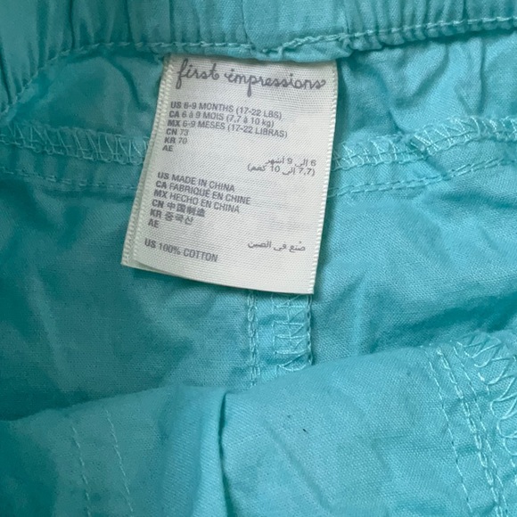 First Impressions bundle of pull-up shorts. 6-9m - Picture 4 of 14